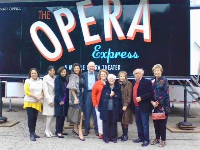  Opera Guild members enjoy a performance on The Opera Express. 