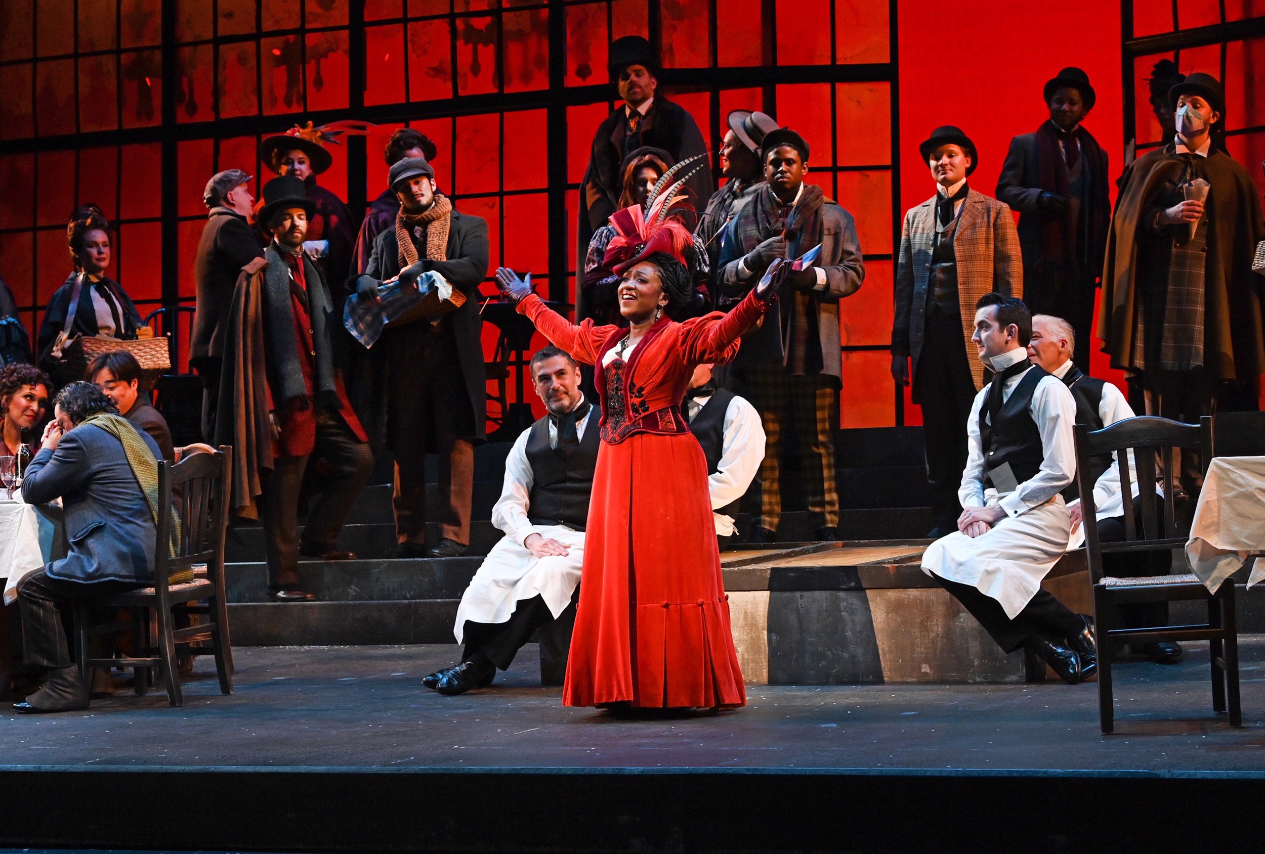  Raven McMillon as Musetta. Photo: Philip Groshong. 