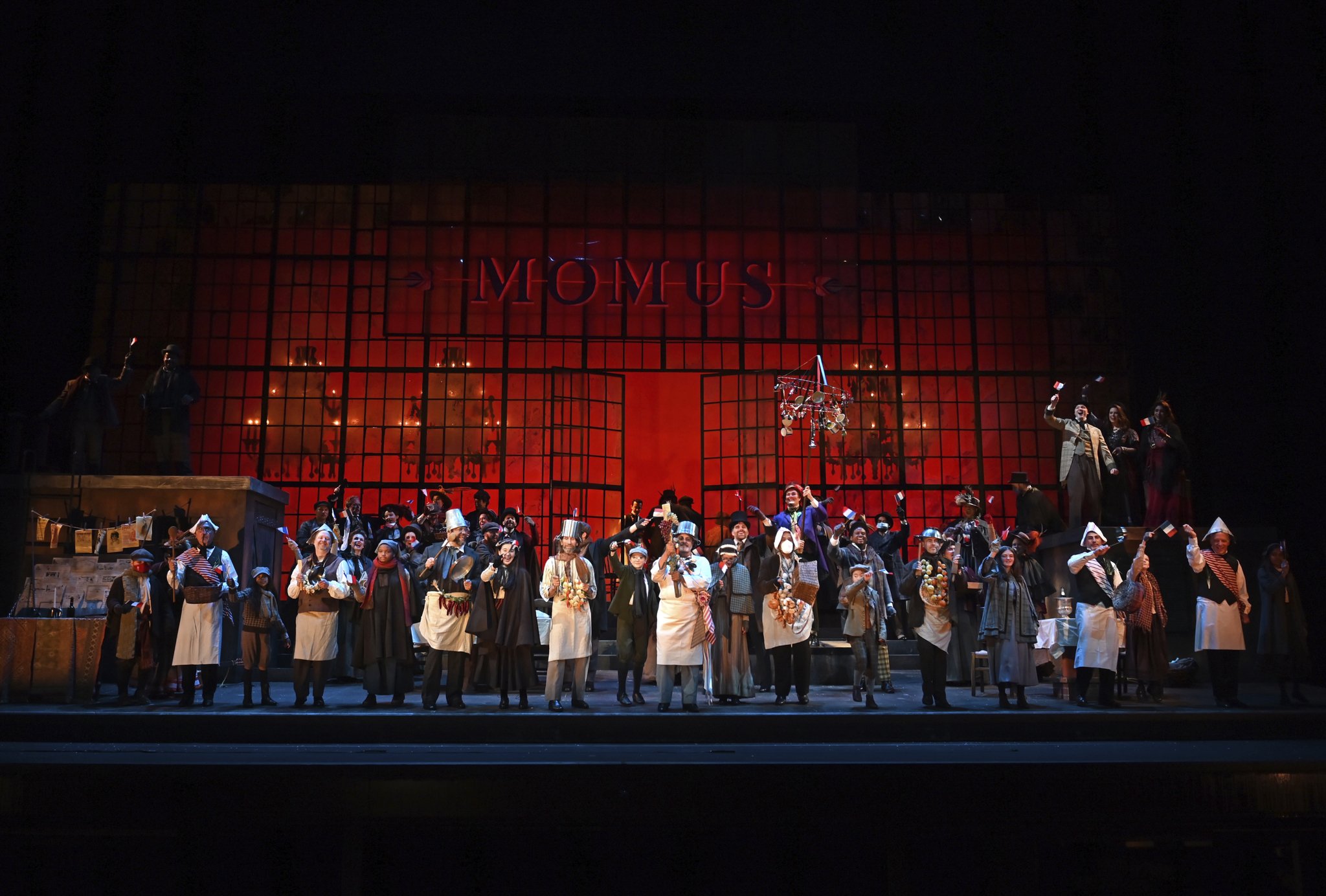  Cast of  La Bohème.  Photo by Philip Groshong. 