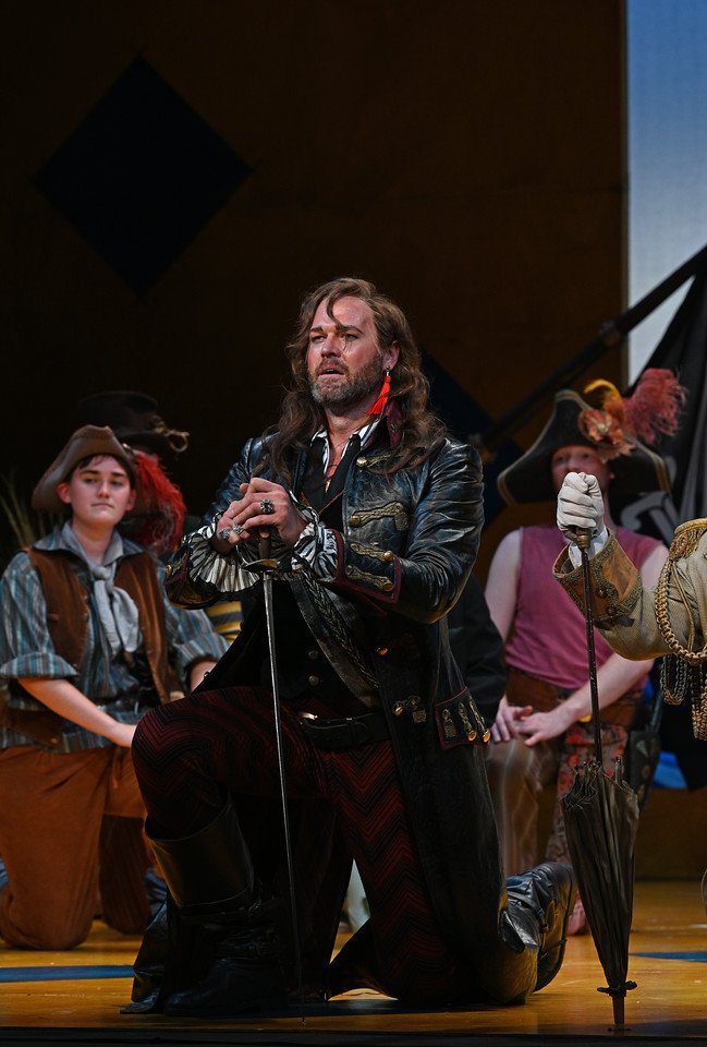  Zachary James as The Pirate King. Photo by Philip Groshong.  