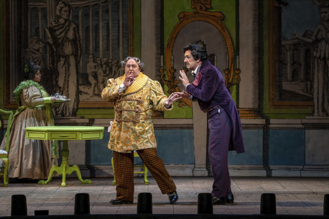  Andrew Shore as Dr. Bartolo, Wayne Tigges as Don Basilio // Photo by John Grigaitis, courtesy of Detroit Opera 