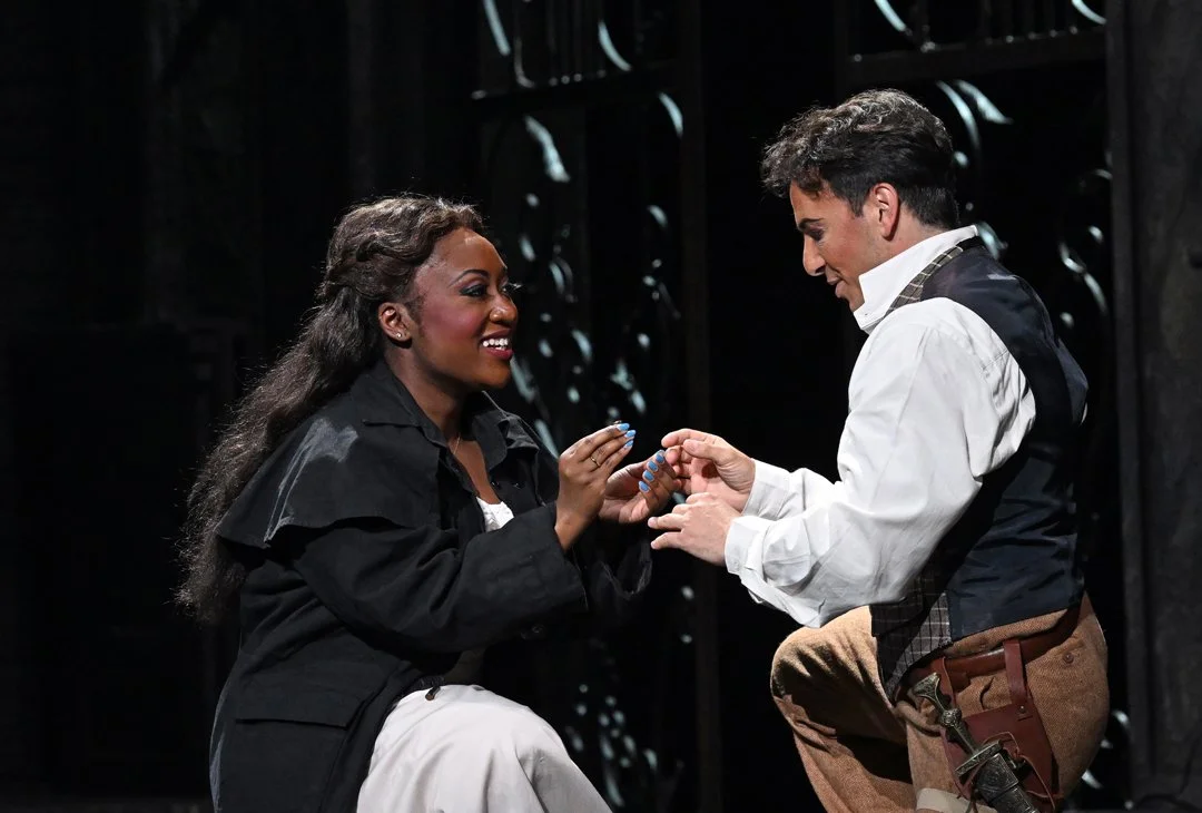 Lucia (Raven McMillon) and Edgardo (Santiago Ballerini)