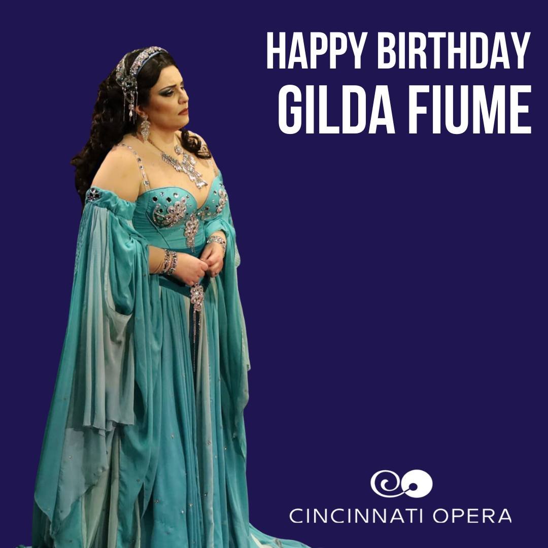 🎂 Happy birthday to Gilda Fiume! The Italian soprano stars as Violetta in our upcoming production of LA TRAVIATA at Music Hall on June 27, 28 &amp; 30. Buon Compleanno, Gilda!

#meetopera #opera #Cincinnati #CincinnatiOpera #Cincy #LaTraviata #summe