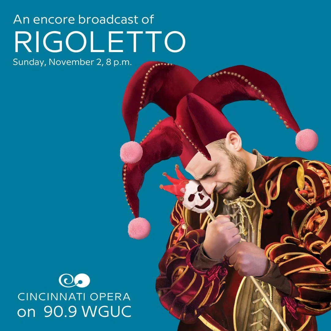 Miss the magic of summer? Relive it on the airwaves!

Cincinnati Opera&rsquo;s 2025 Summer Festival comes to 90.9 WGUC this November. Tune in Sunday evenings to revisit captivating performances that made this season unforgettable&mdash;starting Novem