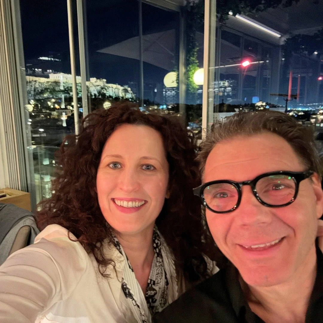 Cincinnati Opera artists take the world by storm! 🌎 Our 2025 FIDDLER ON THE ROOF stage director Crystal Manich @crystaldirects and star Max Hopp @maxhopp_schauspieler met up in Athens this week (see the Acropolis in the distance?) to attend The Inte