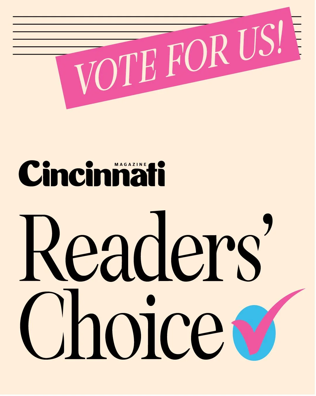 Cincinnati Opera is a finalist in @cincinnatimagazine&rsquo;s Readers&rsquo; Choice Awards in the Arts &amp; Music &ndash; Local Classical Music Group category!

Voting is now open, and we&rsquo;d be grateful for your support. 

Cast your vote and ex