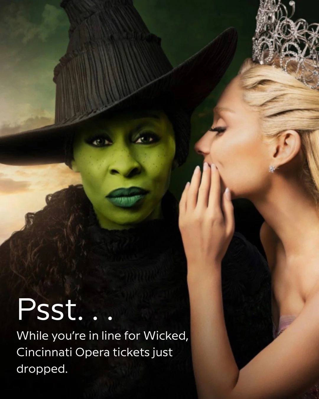 There&rsquo;s a little magic in the air&hellip; and it&rsquo;s not just because Wicked: For Good hits theaters today! 

Join the excitement! Cincinnati Opera&rsquo;s 2026 Summer Festival tickets are officially ON SALE. Grab your seats before they fly