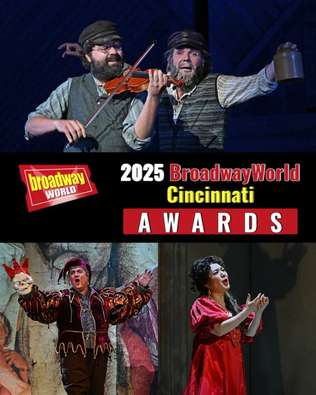 MAKE YOUR VOICE HEARD! 

Cincinnati Opera has been nominated in several categories in BroadwayWorld Cincinnati's ranking of best theatrical events of 2025. Public voting is open now through December 31, and your support can help Cincinnati Opera rise