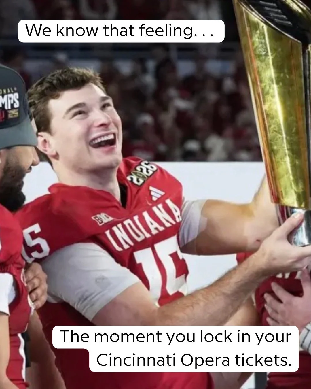 We love the roar of the crowd&mdash;whether it&rsquo;s from the football stands or Music Hall seats. Our season will be here before you know it.

#MeetOpera #Cincinnati #CincinnatiOpera