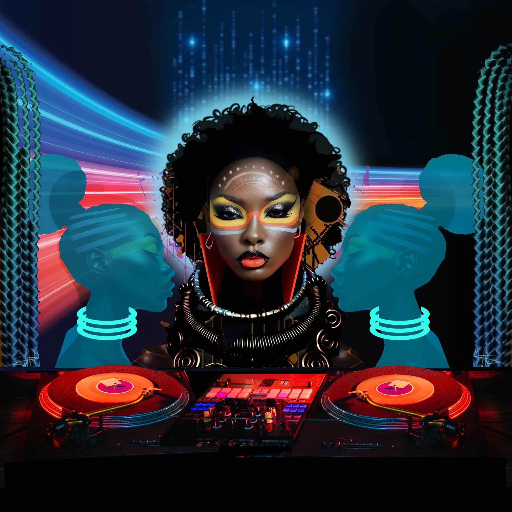 DJ Mixmasters have just been announced for our next Underscore event: The Afrofuturist Salon.

Following cocktails and conversation about Afrofuturism, we turn the evening over to DJ Mixmasters DJ Apryl Reign &amp; DJ Rah D for a DJ battle using sele