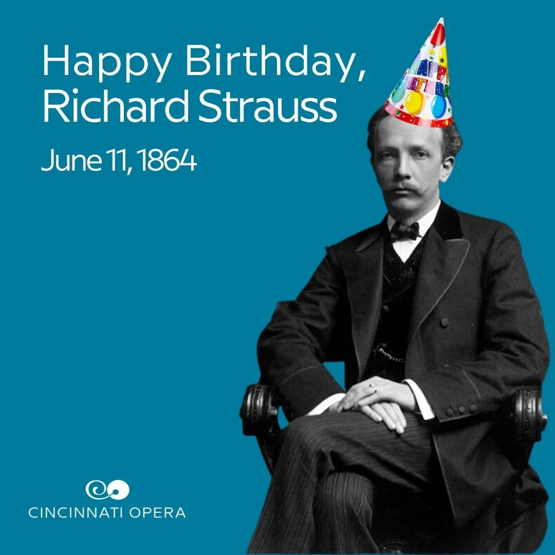 Happy birthday to Richard Strauss, born on this day in 1864.

You can help celebrate by joining us this season for SALOME, one of his most powerful masterpieces, opening one week from today on June 18!

Learn more at #linkinbio.

#CincyArts #meetoper