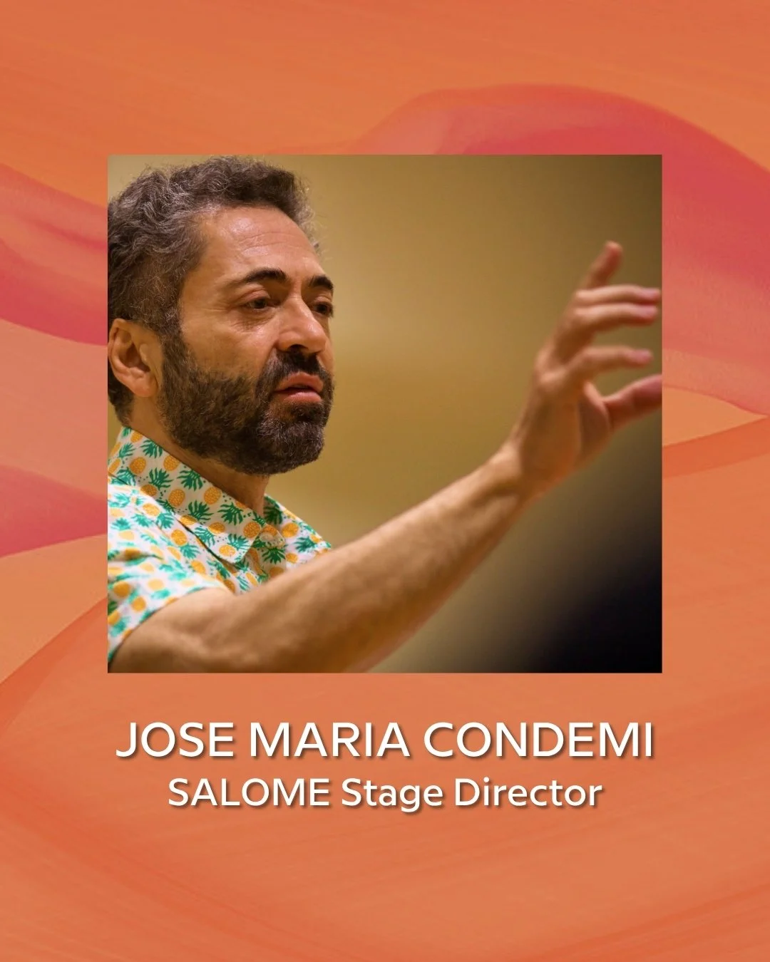 SALOME returns to Cincinnati Opera for the first time in 26 years, opening the 2026 Summer Festival this week (June 18 and 20) at @musichallcincy in a production helmed by stage director Jose Maria Condemi. 

From childhood adventures in Argentina to