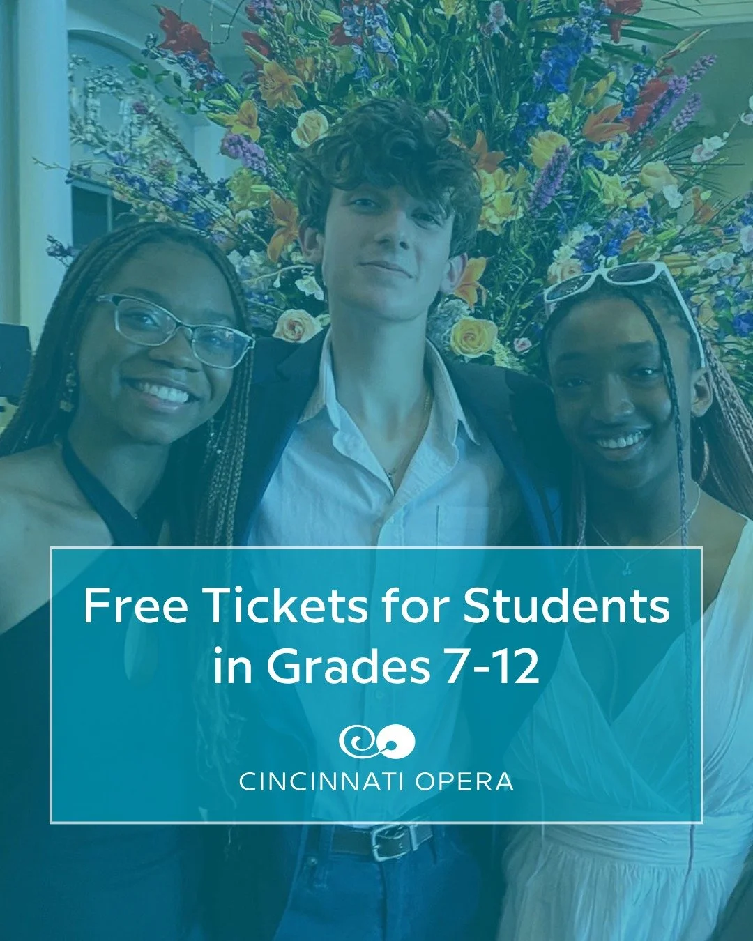 🎉Big news! Thanks to a generous donor, a limited number of FREE tickets to select Cincinnati Opera performances are available for students in grades 7-12 (and recent graduates).

The fine print: Up to two tickets per eligible student (maximum of fou