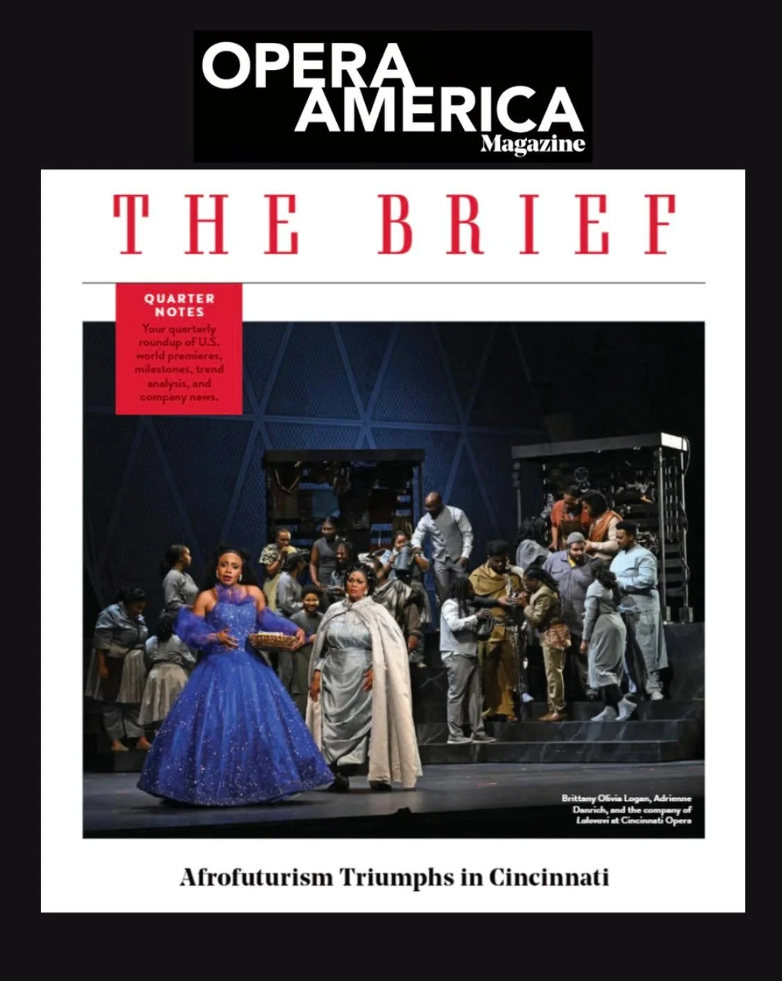 Cincinnati Opera&rsquo;s world premiere of LALOVAVI continues to make headlines!

In its Fall 2026 issue, @operaamerica Magazine highlights LALOVAVI among the summer&rsquo;s notable new operas, celebrating the Afrofuturist work by composer @kevindaym