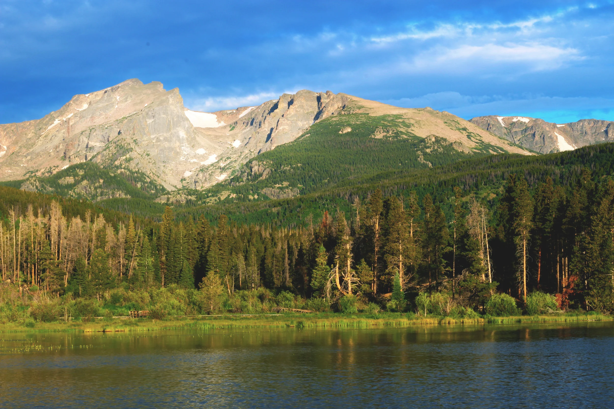 sprague lake. rocky mountain national park.