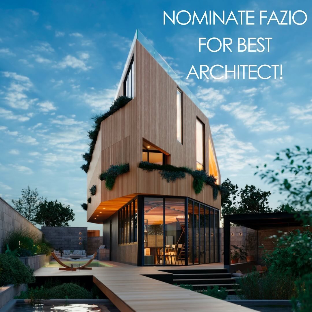 Check out the link in our Bio to nominate Fazio Architects for @austin_home Best Architects 2024!

Voting ends June 15th.
.
#fazioarchitects
.
#HomeDesignTexas #TexasHomes #ResidentialDesign #TexasInteriors #LuxuryHomes #TexasLiving #ModernResidences