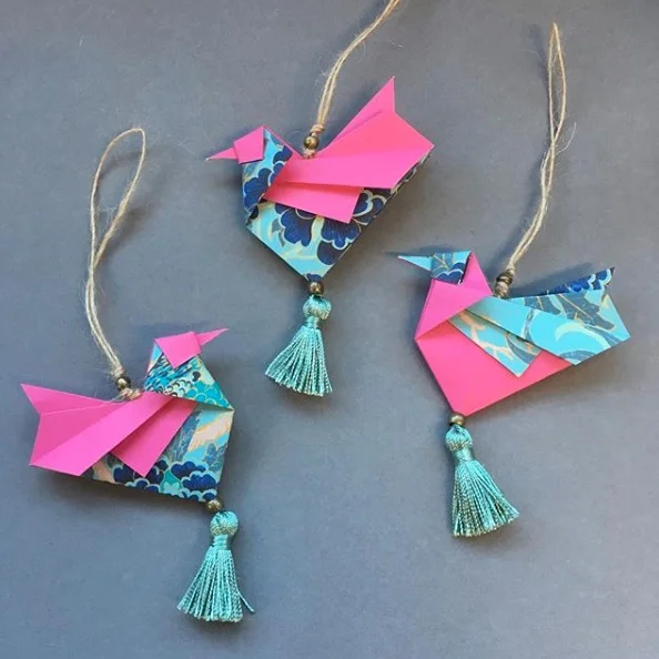 Origami Bird Decorations