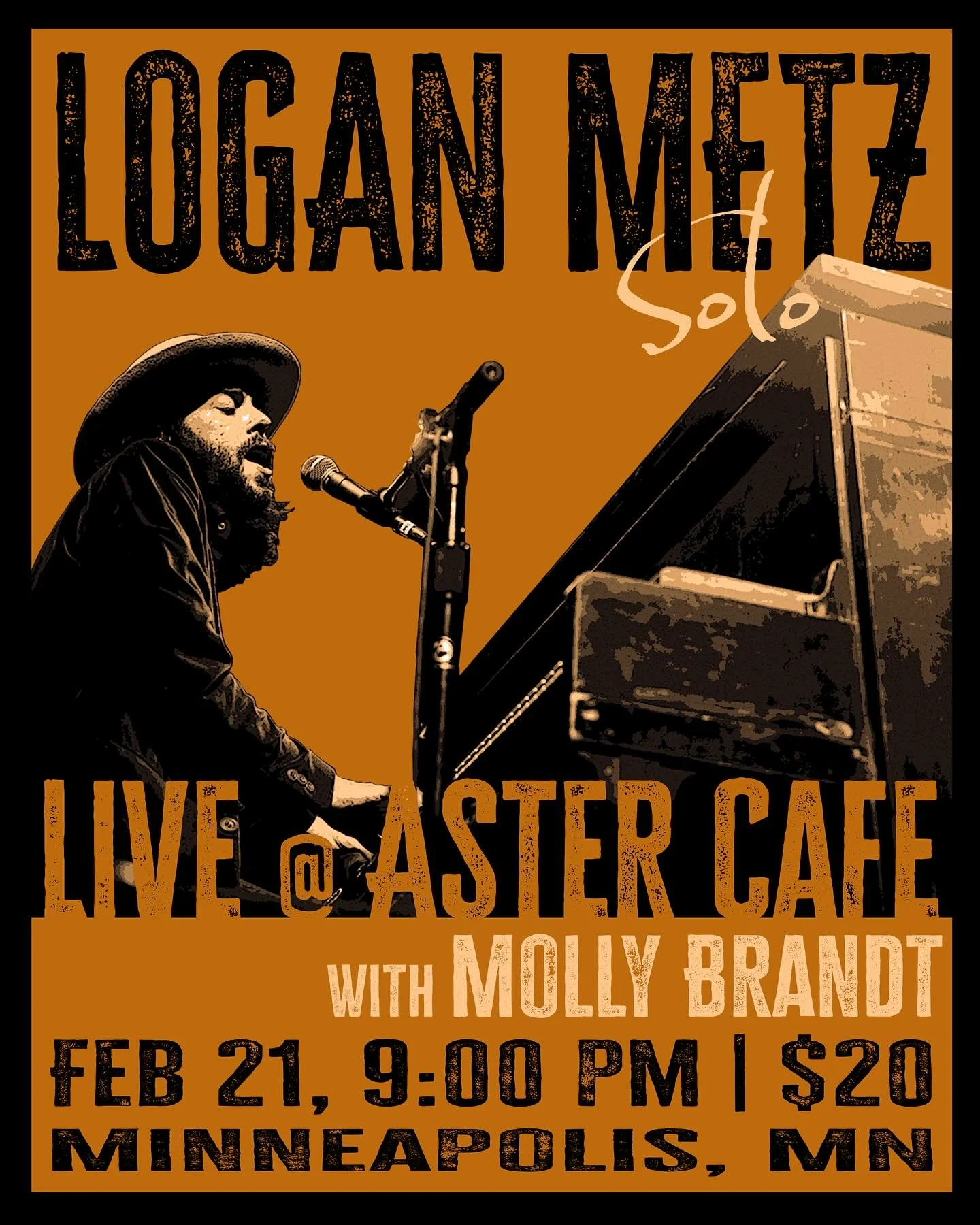 Twin Cities friends!  I&rsquo;m coming to town for a few rare solo shows!  Come see me and the great @themollybrandt at @astercafe next Friday (2/21). 
Thanks to @coffeebreakentertainment for making it happen!

I&rsquo;ll also be playing on 2/19 at @