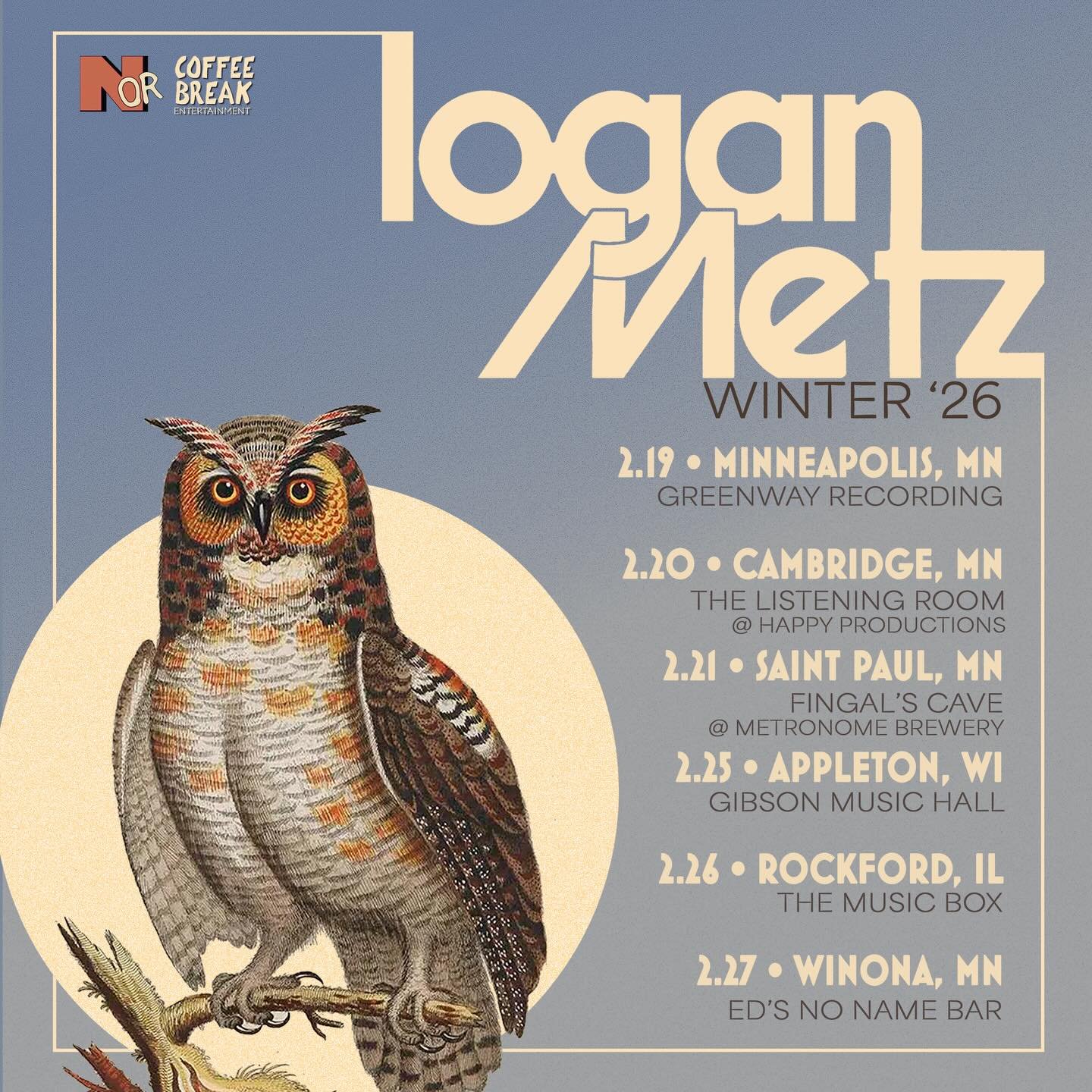 Midwest Tour happening next month!

Twin Cities people, if you need a break from fighting those fascist goons, come see me at one of these shows.  Rest assured I&rsquo;ll be out there in the streets with you between gigs.

2/19 - Minneapolis, MN @gre
