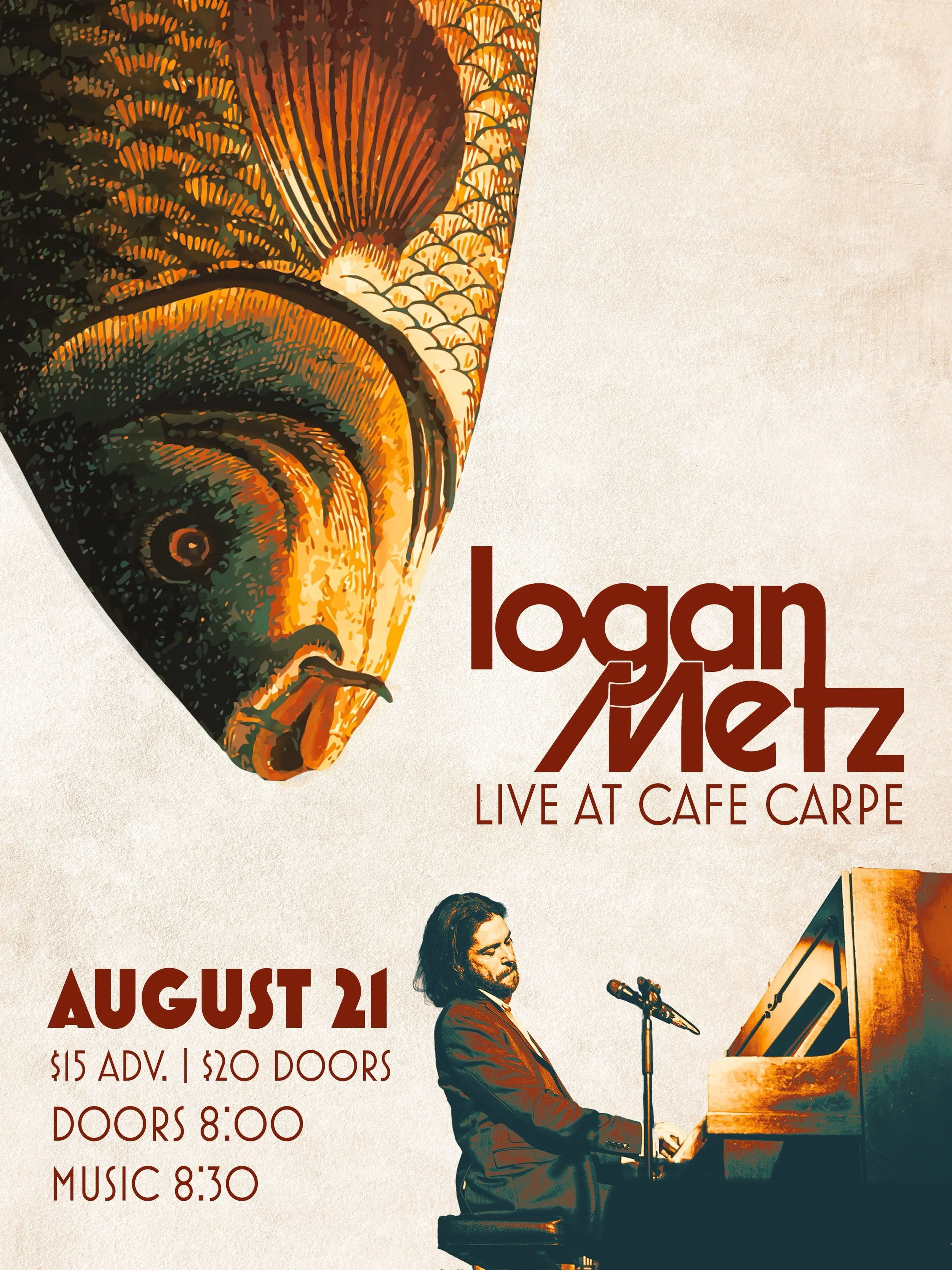 Next up!  The one and only Cafe Carpe in Ft. Atkinson WI, a true staple of the Midwest independent music scene.  Beautiful room, beautiful sound, beautiful people holding it down in small town America. 

Nice flat highways leading there too.  Tickets