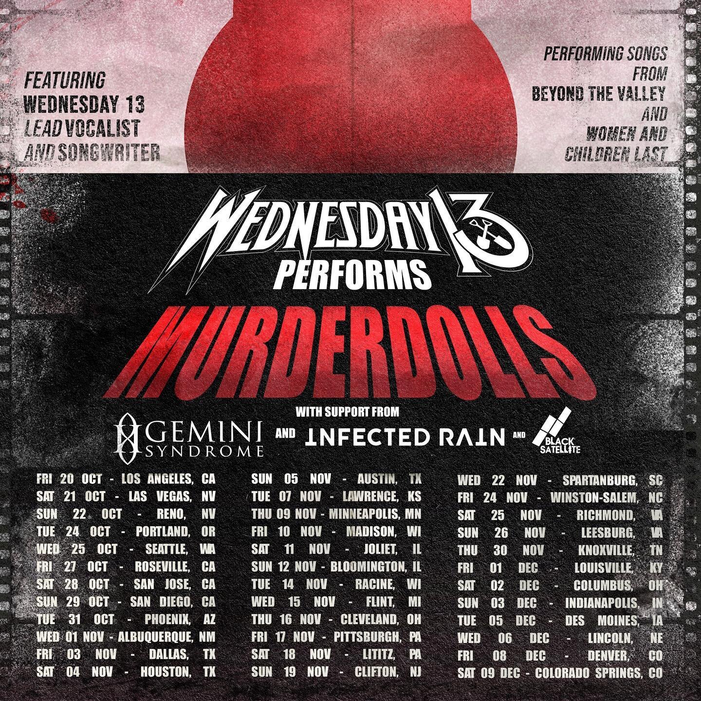 We&rsquo;re thrilled to announce we&rsquo;ll be hitting the road again this fall with none other than @mrmotherfucker13 , @geminisyndrome , and @infectedrain_official ! This one&rsquo;s gonna be a real banger! Where will we be seeing you?

#blacksate