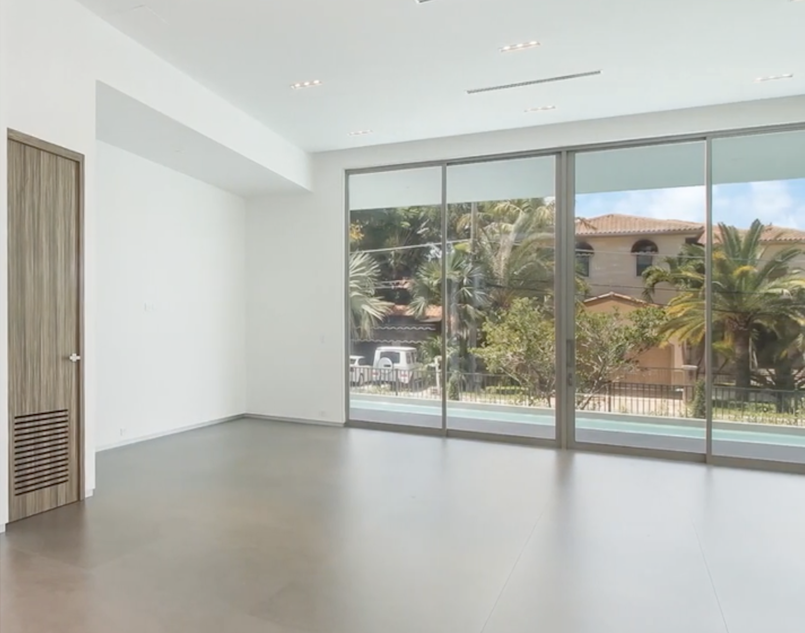 Before renovation living room Hibiscus Island Miami Beach luxury residence