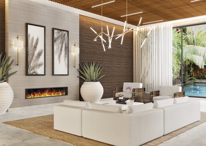 Coral Gables Luxury Living Room Remodel