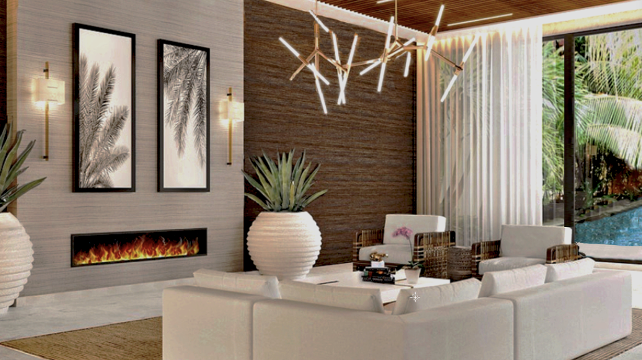 Coral Gables Luxury Living Room Remodel