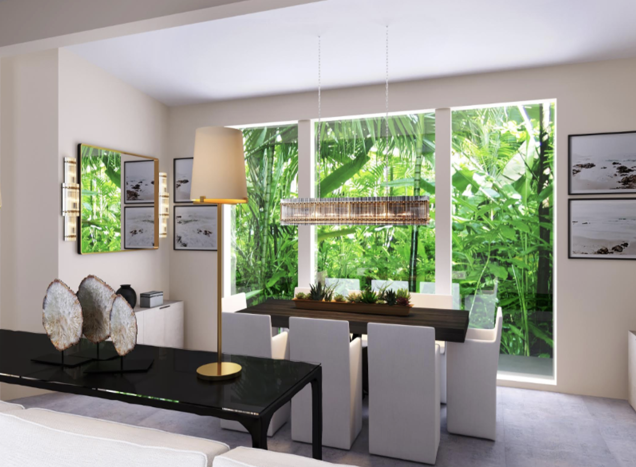 Venetian Islands Miami home remodel dining room design