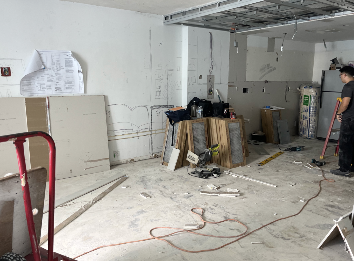 Miami Beach Condo Interior Demolition Prior to Open Concept Remodel