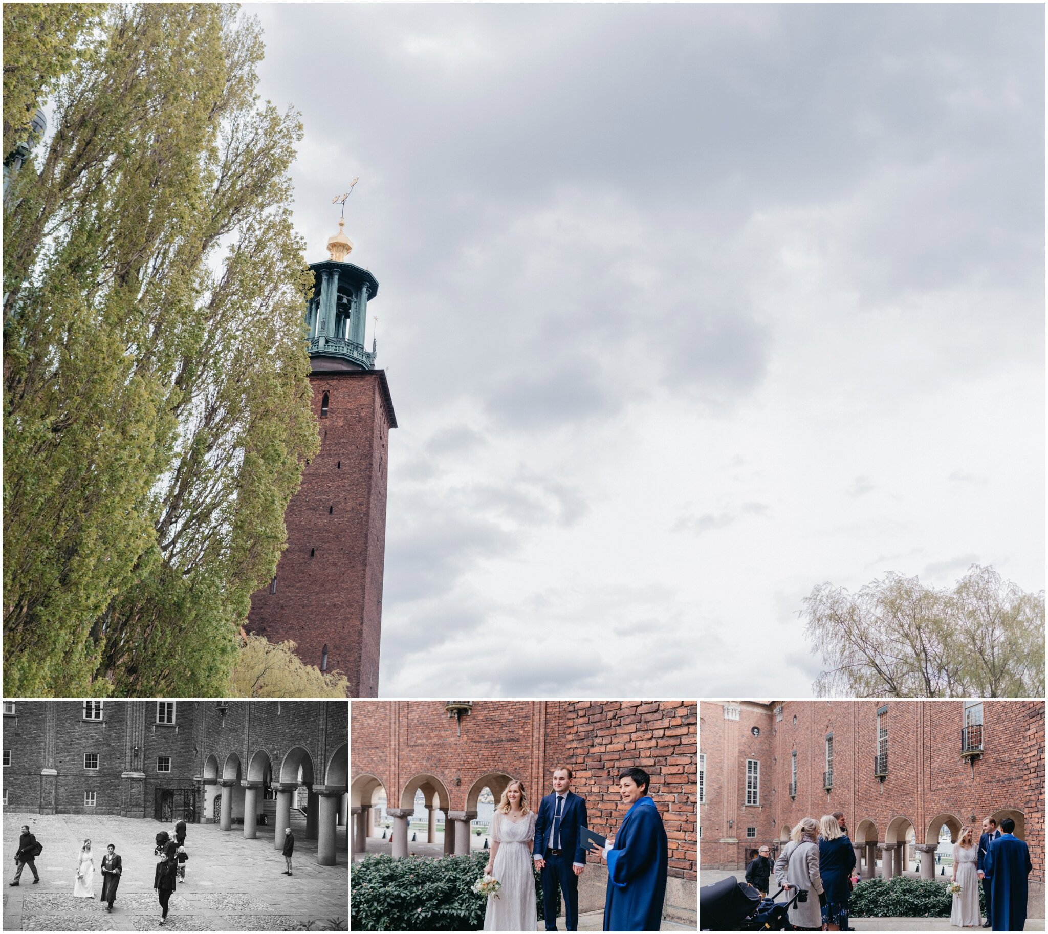 bröllopsfotograf stadshuset stockholm bröllopsbilder