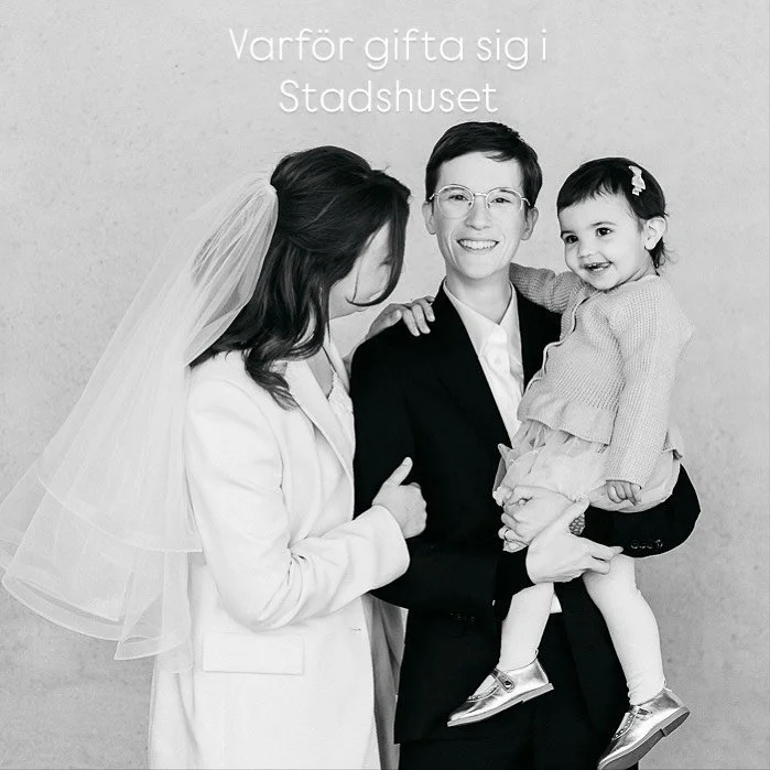 ➝ Ni gillar inte tanken p&aring; att planera ett stort br&ouml;llop
➝ Br&ouml;llop mitt i stan i n&auml;rhet till allt k&auml;nns praktiskt
➝ Ni gillar stora saker i sm&aring; f&ouml;rpackningar *t&auml;nk praliner*
➝ Ni tycker att Stadshuset andas h