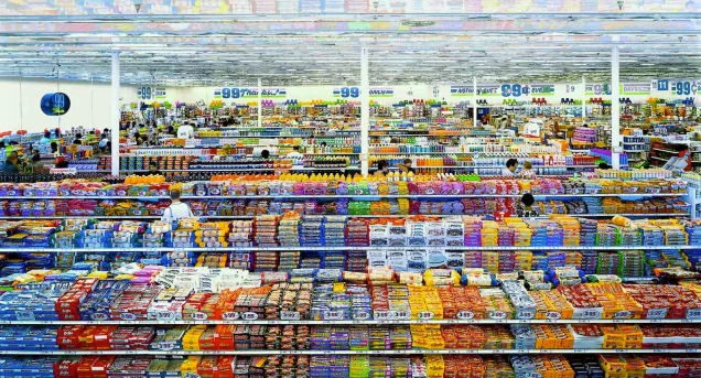 Photo of a dollar store by Andreas Gursky