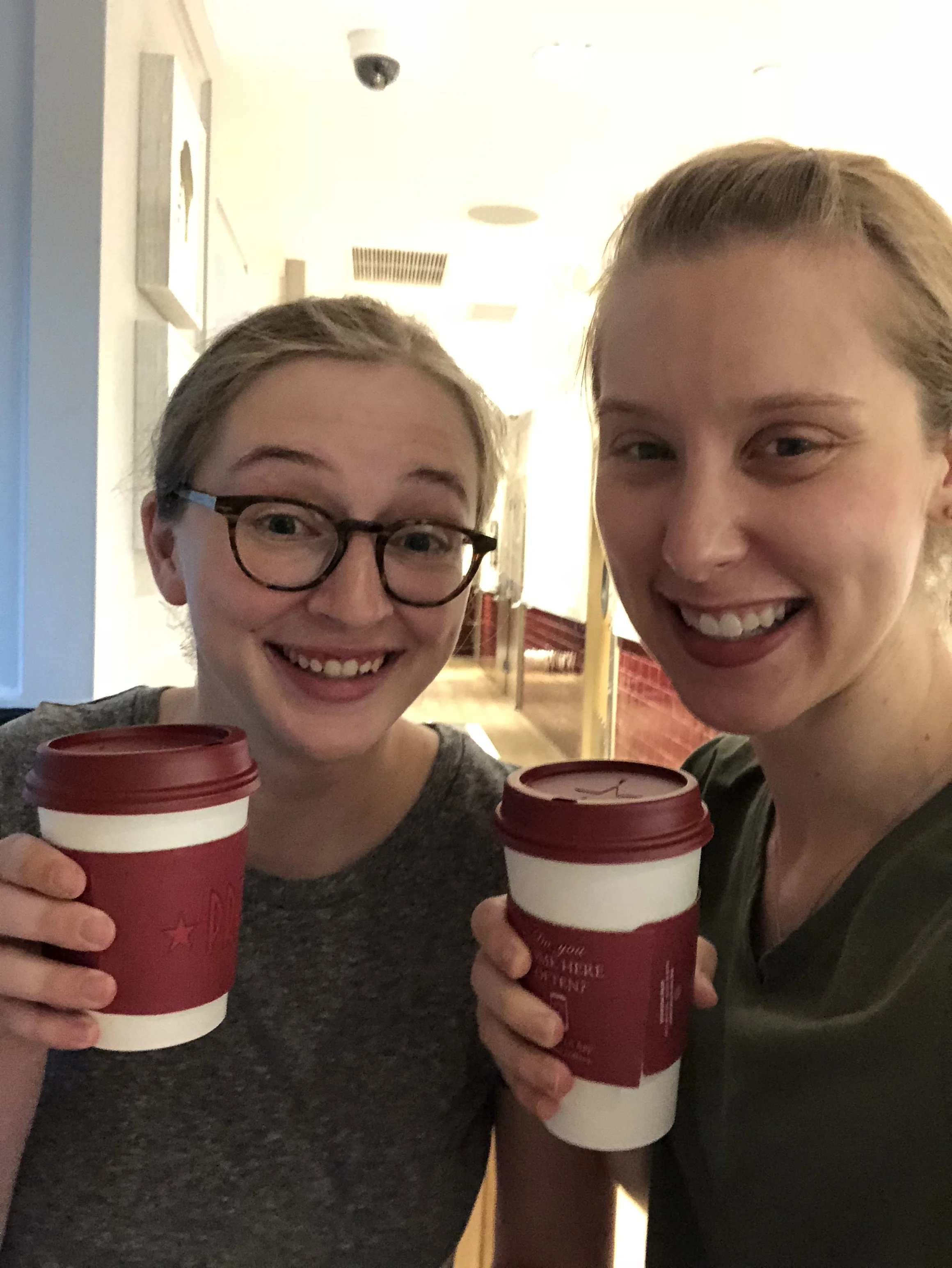My cousin Kim and me in Pret a Manger (a business I had never heard of before this trip).