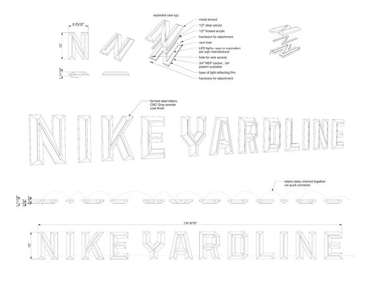 nike yardline