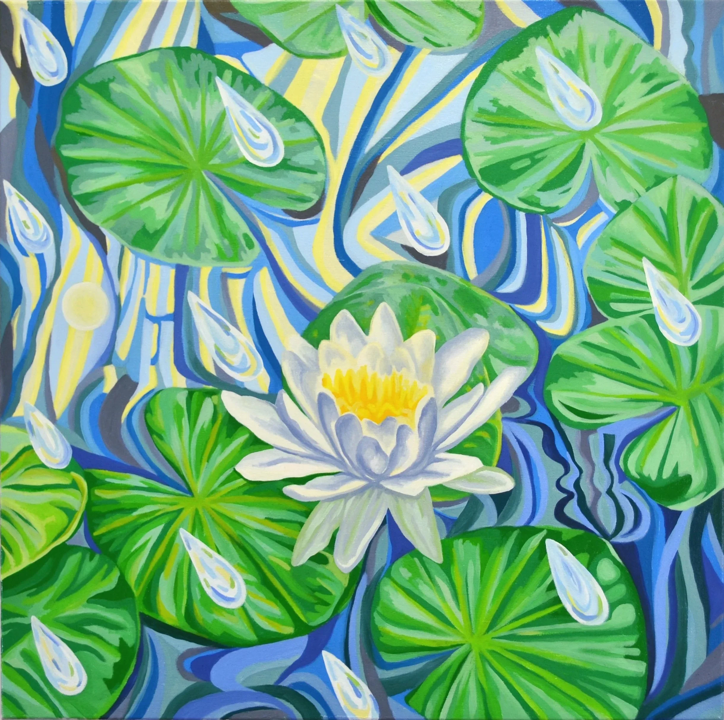 The Lagoon (Waterlily Rain)