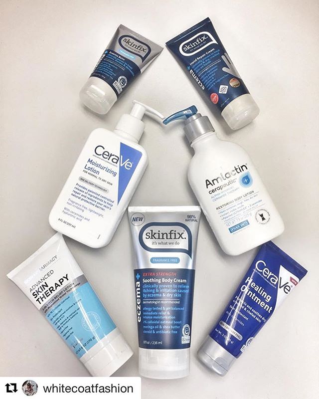 #Repost @whitecoatfashion (@get_repost)
・・・
I've been getting lots of questions about dry skin lately. I normally recommend Amlactin or CeraVe but I really like these products from skinfix. I need to try this Skin+Pharmacy line of products🤔...#pharm