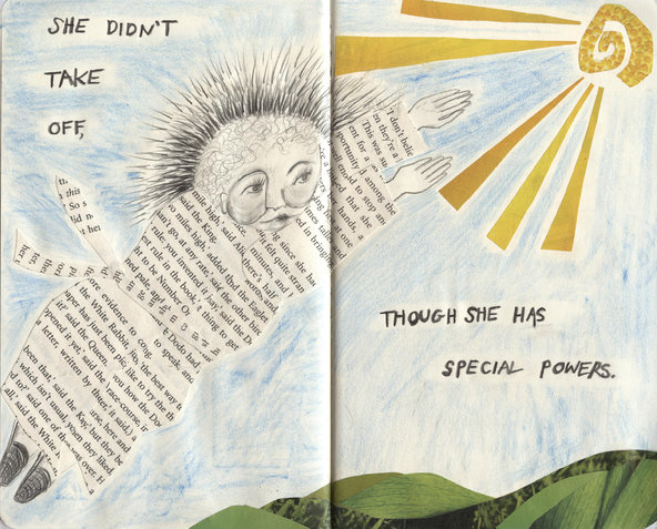 A page from “Aliceheimer’s: Alzheimer’s Through the Looking Glass,” by Dr. Dana Walrath.
