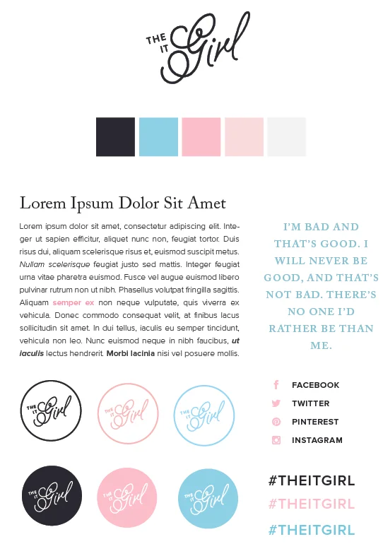 One of my alternative work for The It Girl. I don't know why Squarespace changed my color. It shouldn't be like this. 
