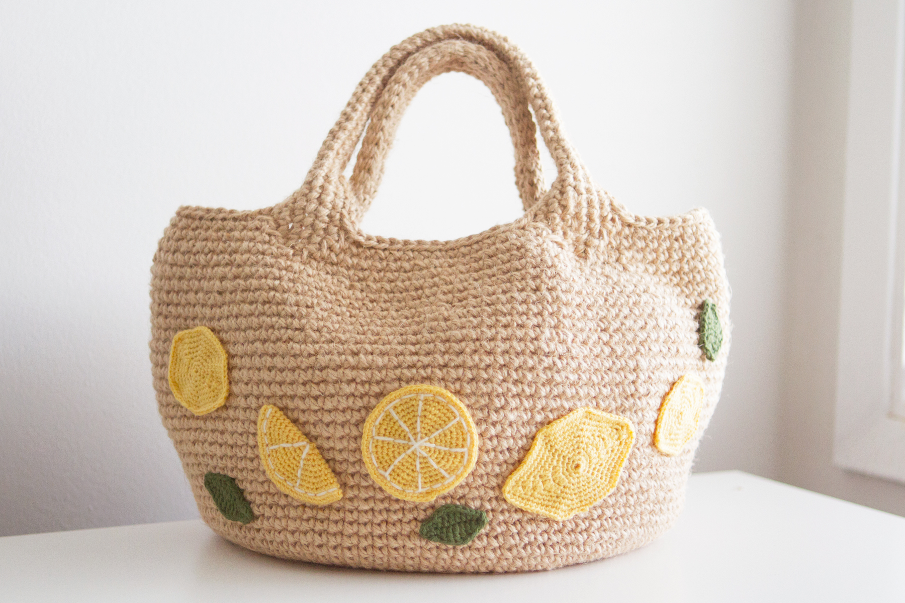 Crocheted bag by Maiko. So pretty and well made!