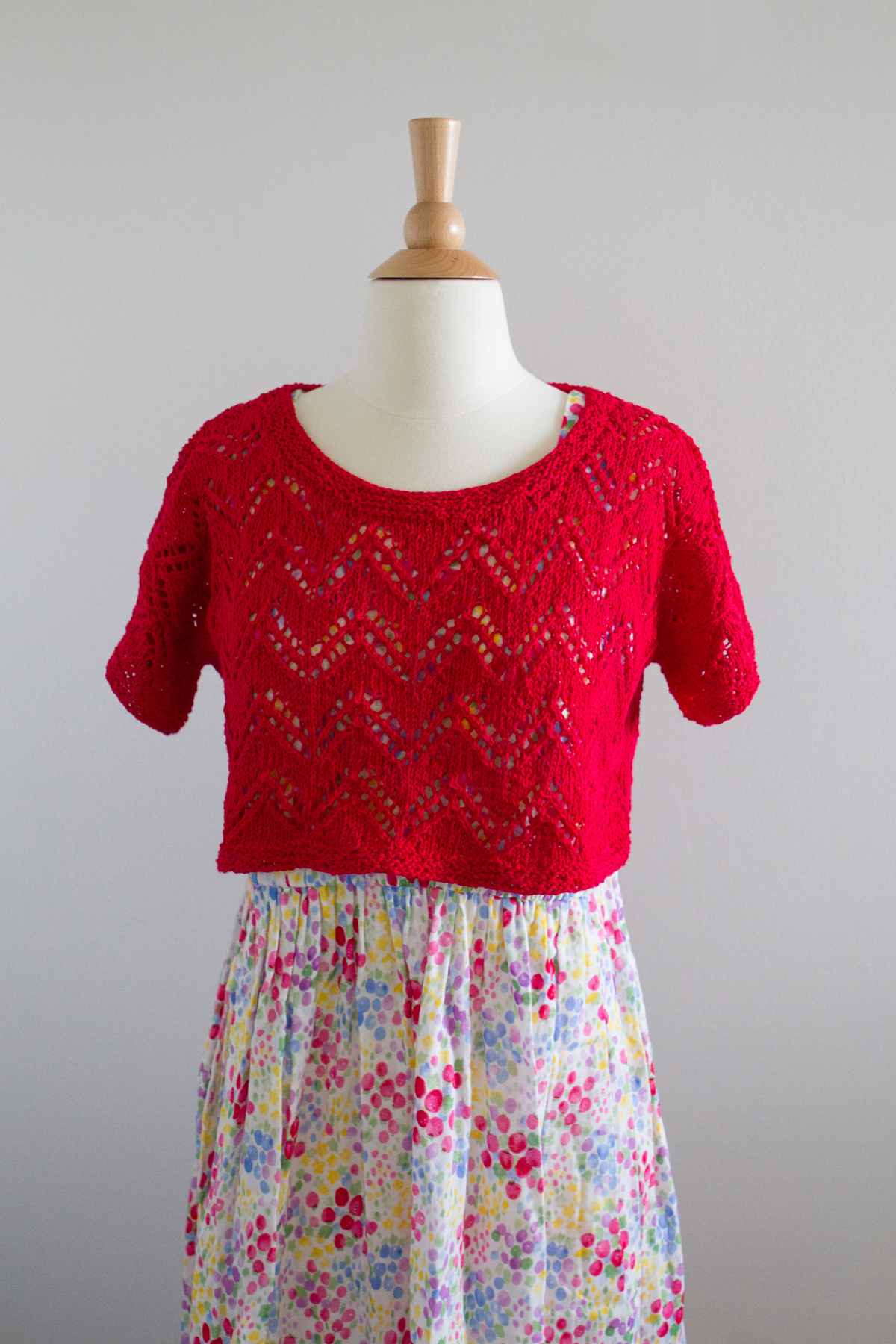Cropped length is perfect for layering it over a maxi dress