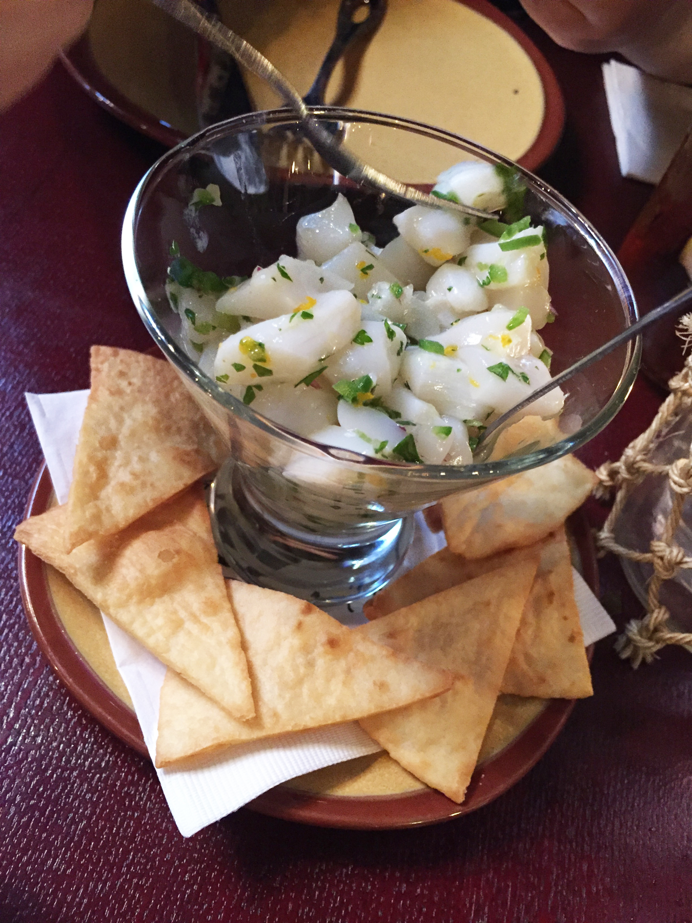 ホタテのセビーチェ Scallop Ceviche