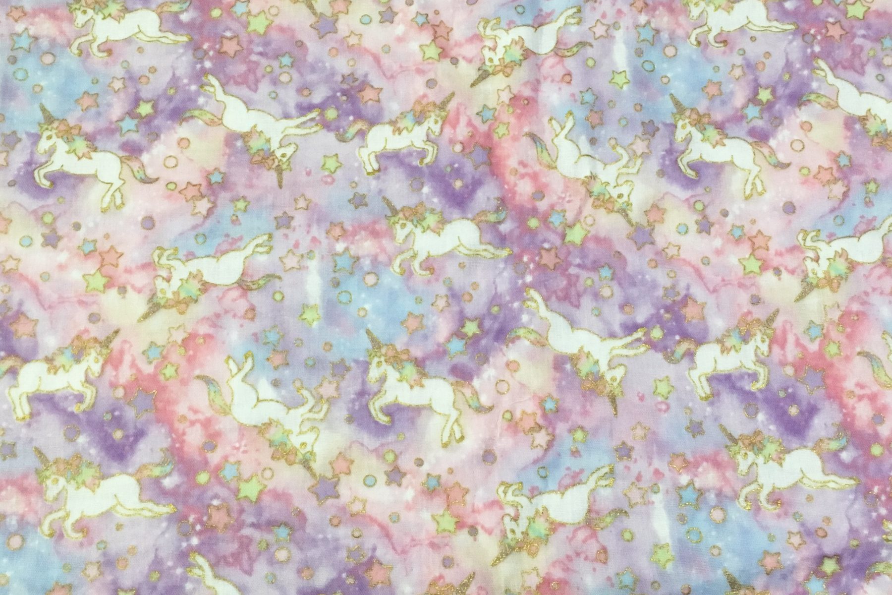 Magical unicorn print in double gauze