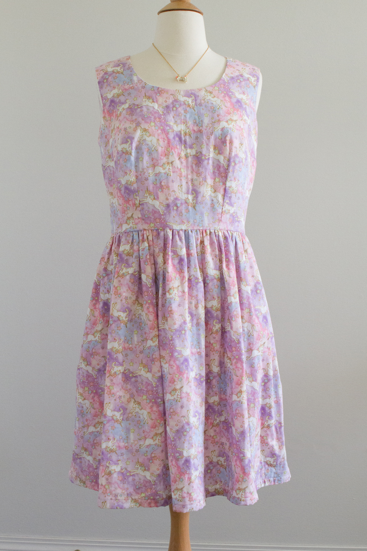 unicorn print dress