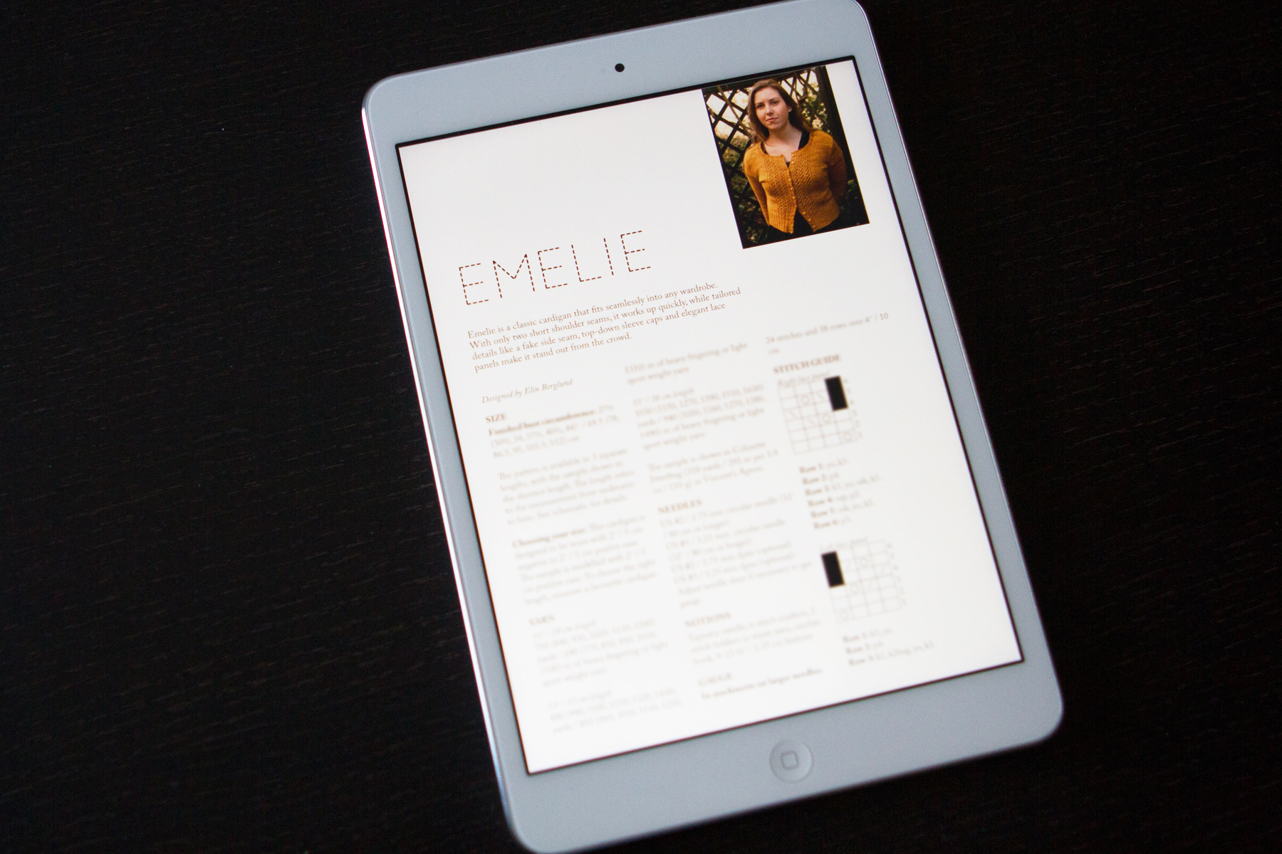 Emelie pattern by Elin Berglund