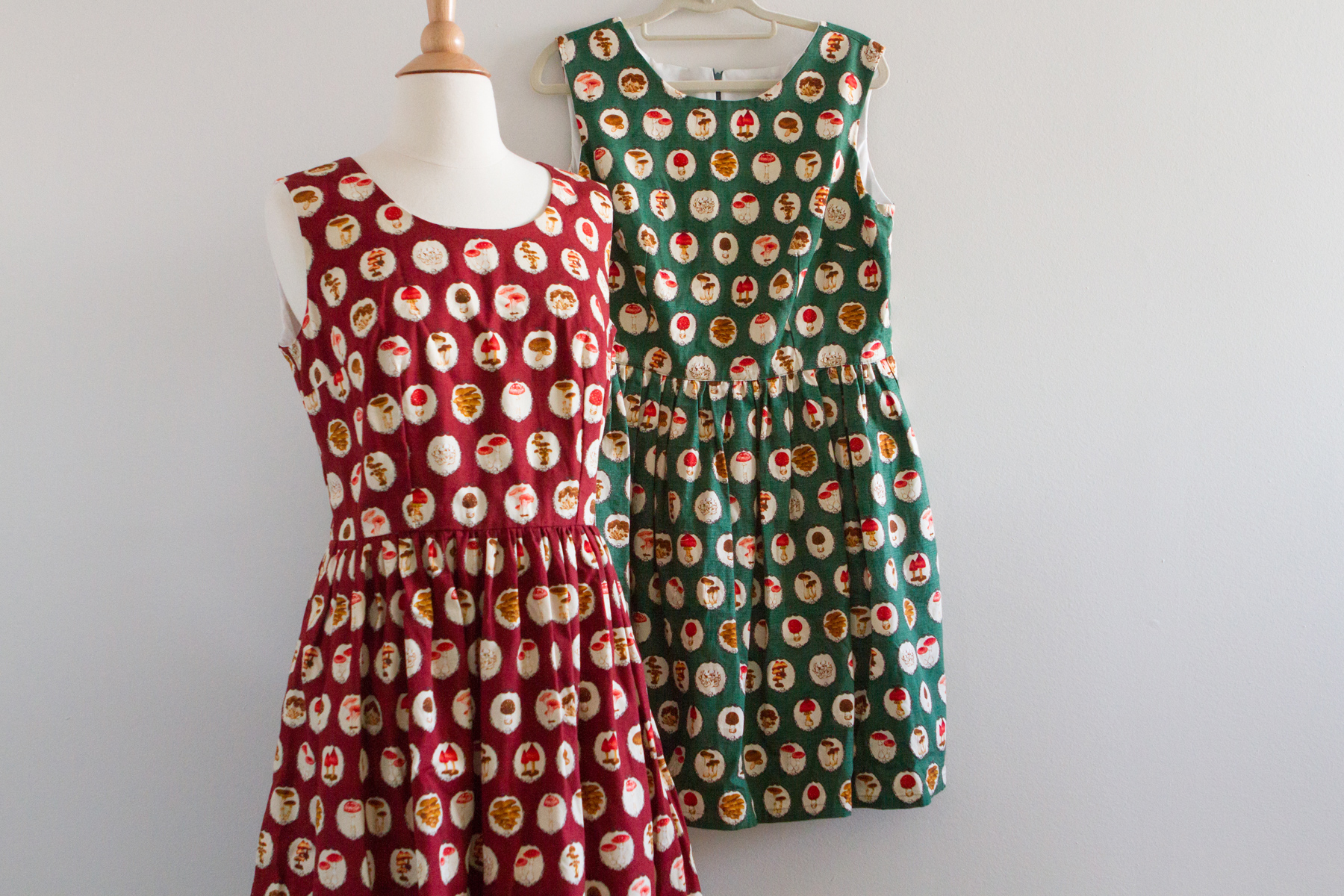 Mushroom dress sisters