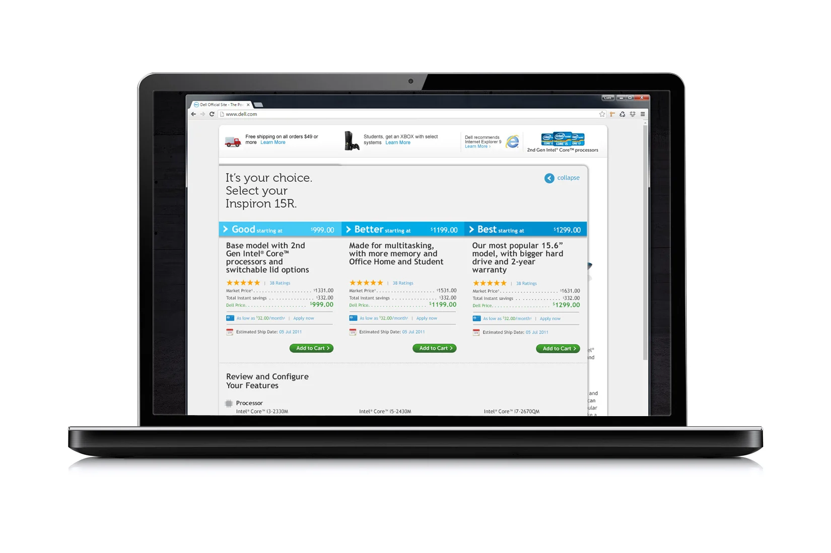 Next Gen/Project Zimplified Compare flyout based on Good, Better, Best product configs