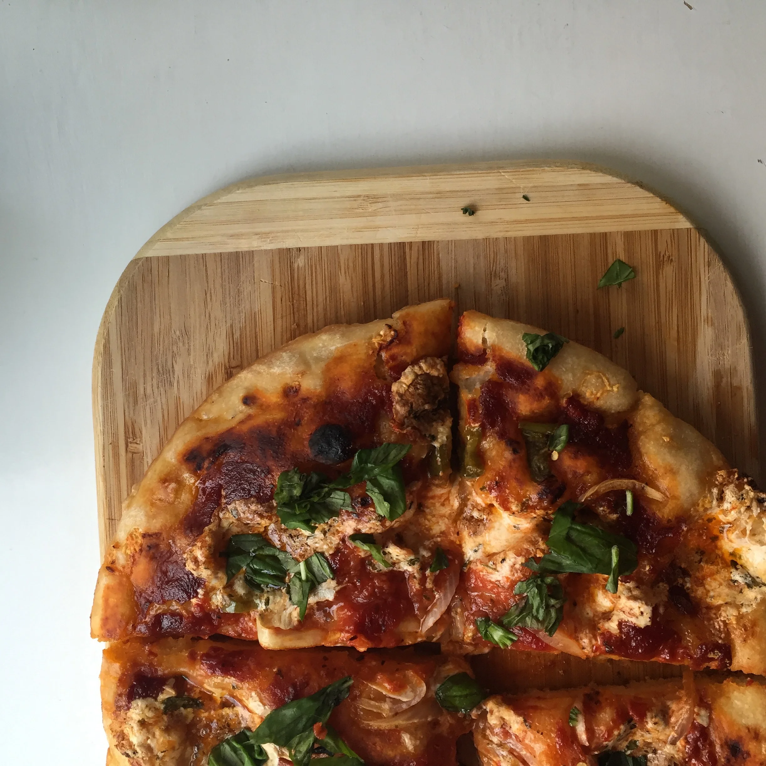 Cast iron skillet pizza