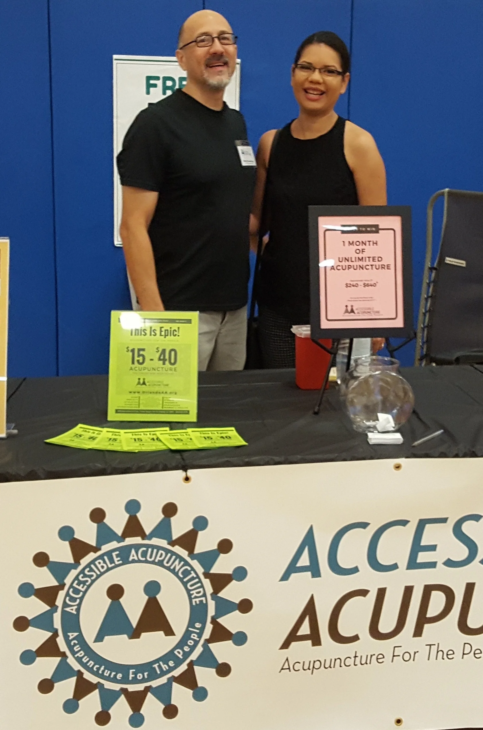 Bob with Orange County Commissioner Emily Bonilla at the Orange County Back 2 School & Wellness Fair