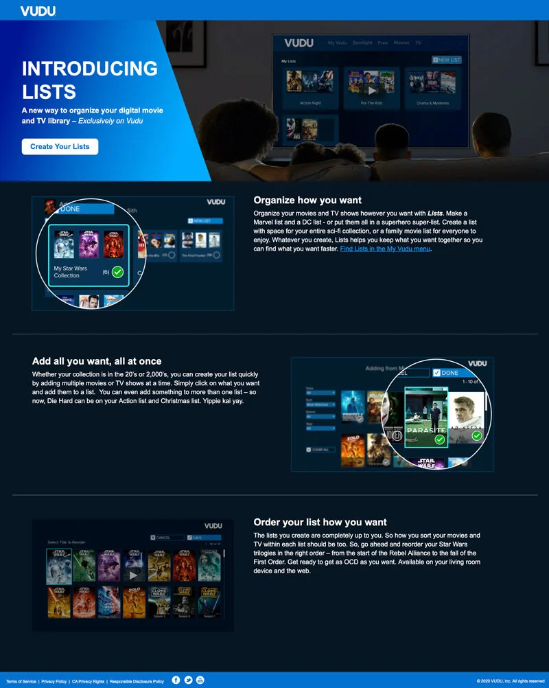 Landing Page - Product Feature (Lists) Introduction